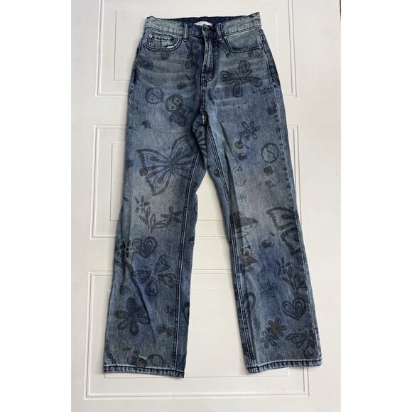 Urban Outfitters Denim - BDG Urban Outfitters Womens Graffiti Straight Leg Jeans Cowboy Size 26